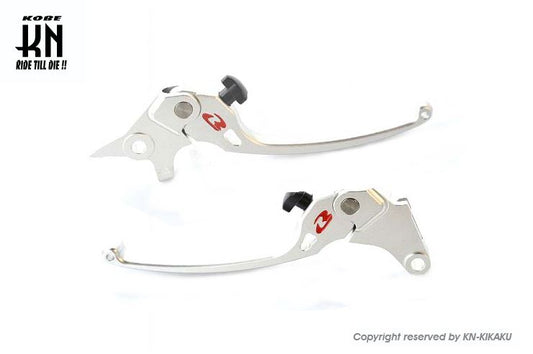 RCB アルミ調整式ブレーキレバー S3シリーズ シルバー GSX125/150 左右セット バイク ハンドル パーツ