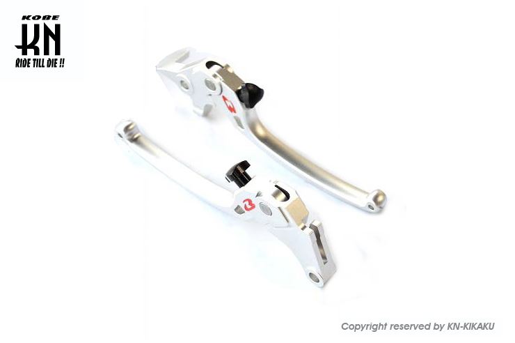 RCB アルミ調整式ブレーキレバー S3シリーズ シルバー GSX125/150 左右セット バイク ハンドル パーツ