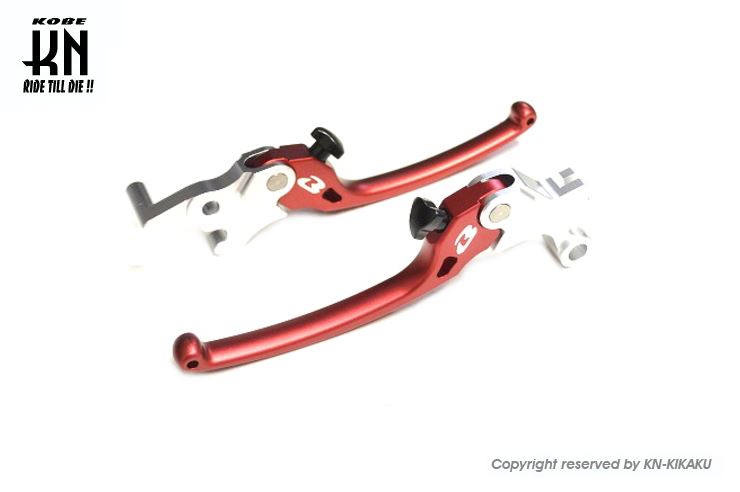 RCB アルミ調整式ブレーキレバー S3シリーズ レッド R25/R3MT25/MT3 左右セット バイク ハンドル パーツ