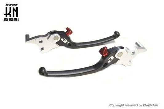 RCB アルミ調整式ブレーキレバー S3シリーズ ブラック Xマックス250/300 左右セット バイク ハンドル パーツ