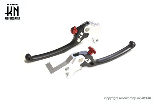 RCB アルミ調整式ブレーキレバー S3シリーズ ブラック エアロックス/NVX155 左右セット バイク ハンドル パーツ