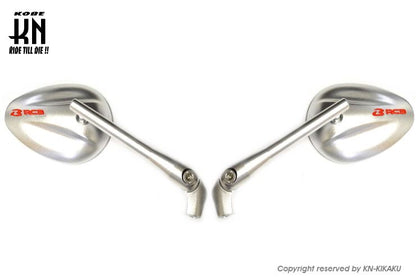 RCB CNCバックミラー S5シリーズ クリアーレンズ シルバー 正ネジ/逆ネジ M8/10 バイク 鏡