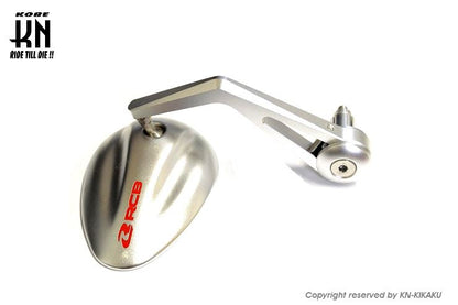 RCB バーエンドミラー アルミCNCサイドミラー S5シリーズ シルバー 汎用 左右セット バイク ハンドル パーツ 鏡