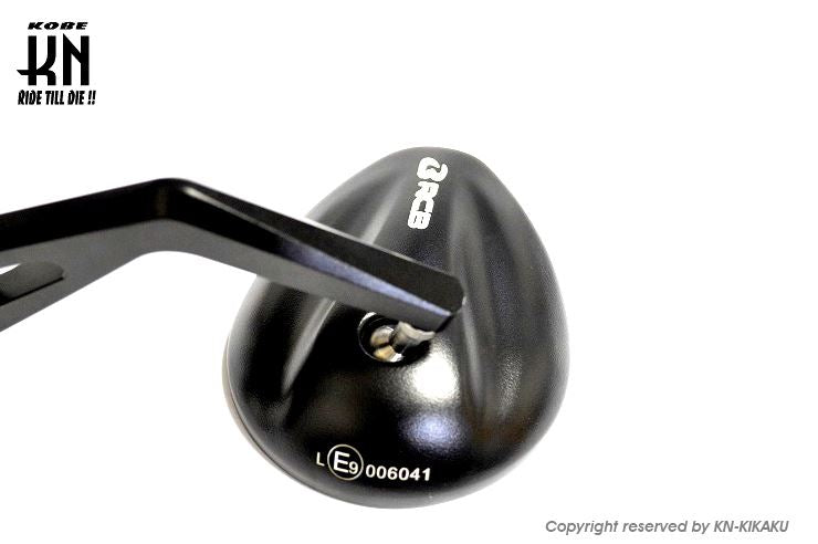 RCB バーエンドミラー アルミCNCサイドミラー S5シリーズ シルバー 汎用 左右セット バイク ハンドル パーツ 鏡