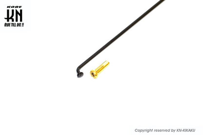 RCB リム専用スポーク ブラックスポーク/ゴールドニップル 161-9 36セット入 バイク ホイール パーツ