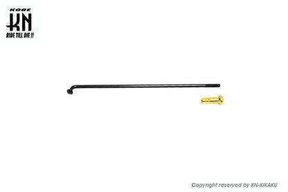 RCB リム専用スポーク ブラックスポーク/ゴールドニップル 172-9 36セット入 バイク ホイール パーツ