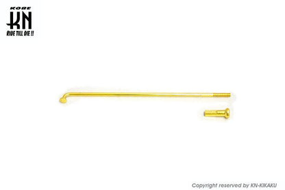 RCB リム専用スポーク ゴールドスポーク/ゴールドニップル 143-9 36セット入 バイク ホイール パーツ