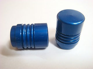 アルミエアーバルブキャップ (ブルー)