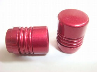 アルミエアーバルブキャップ (レッド)