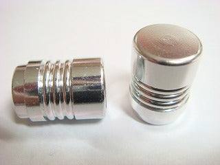 アルミエアーバルブキャップ (シルバー)