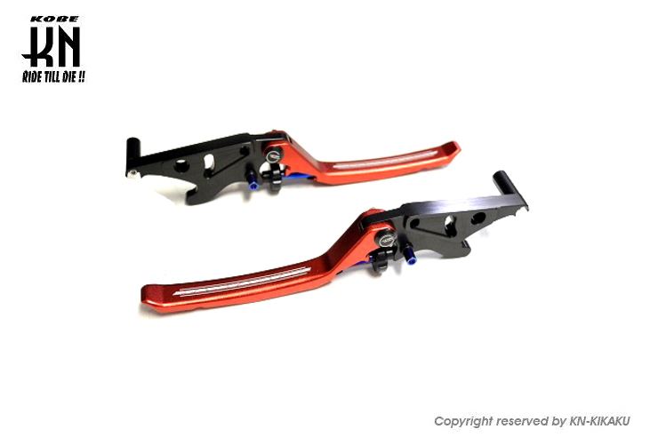 AR APEXX 調整式ブレーキレバー レッド Nマックス250/300 左右セット バイク ハンドル パーツ