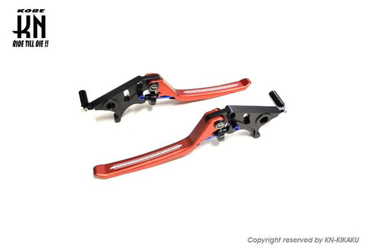 AR APEXX 調整式ブレーキレバー レッド Nマックス125/155 左右セット バイク ハンドル パーツ