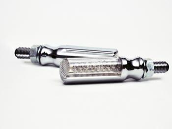 汎用LED円柱形ミニランプ (STARTECH) クリアーレンズ/メッキボディー