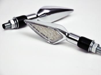 汎用LED Sタイプ ロング (STARTECH) クリアーレンズ/メッキボディー