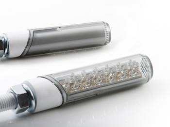 汎用LED円柱形ミニランプロング (STARTECH) スモークレンズ/ホワイトボディー