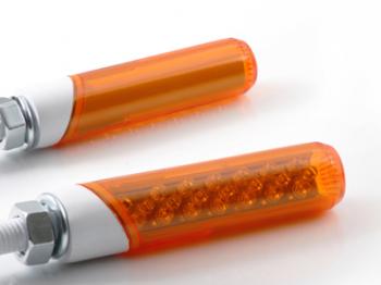 汎用LED円柱形ミニランプロング (STARTECH) オレンジレンズ/ホワイトボディー