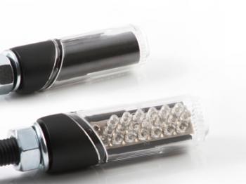 汎用LED円柱形ミニランプ (STARTECH) クリアレンズ/ブラックボディー