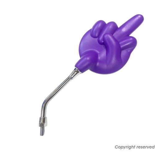 ミドルフィンガーミラー パープル 正ネジ/径8mm 1本