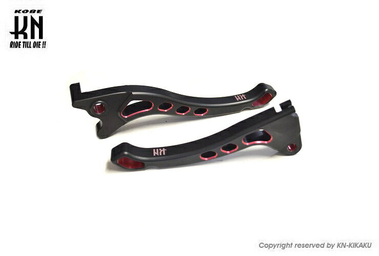 デュアルカラーレバーディスク3 ブレーキレバー マットブラック/レッド ディオ/AF25 スーパーディオ/SR/ZX/AF28