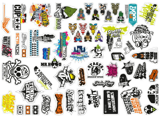 SCOOTER ATTACK ステッカーボムセット