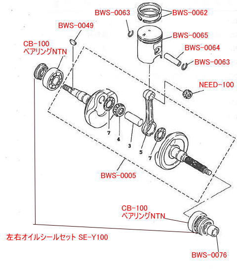 Genuine Parts (Color) BWS100 Grand Axis