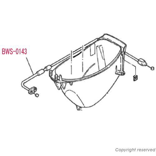 YAMAHA純正 シートロックワイヤー BWS100 4VP-F478E-00