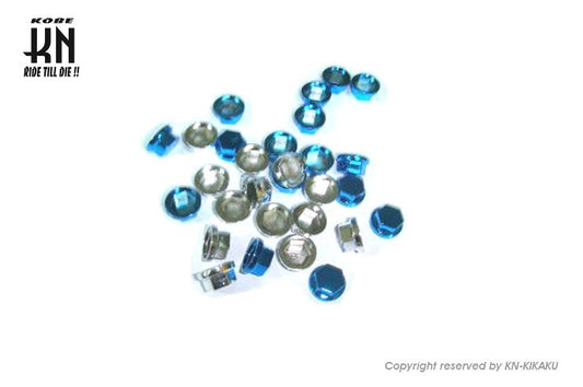 六角キャップ 10mm シルバーメッキ 10個入