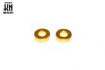 M8 Aluminum Collar Set (5mm thick), Gold