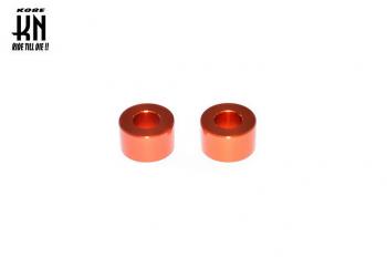 M8用 アルミカラーセット (厚さ10mm) オレンジ