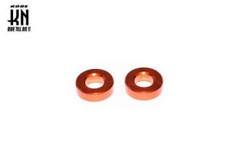 M8 Aluminum Collar Set (5mm thick) Orange