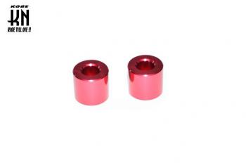 Aluminum Collar Set for M8 (15mm Thick) - Red