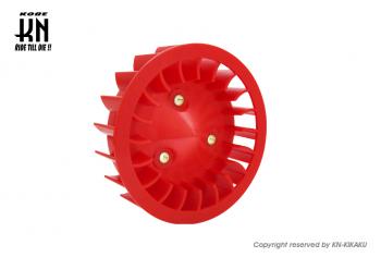 KN×KOSO Reinforced Cooling Fan (Red) for JOG