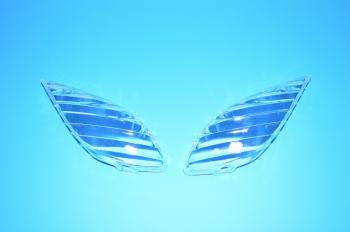 クリアーウインカーレンズ (JOG/SA16/SA36/SA39J/アクシストリート) 左右