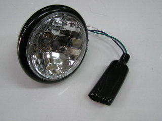 汎用 ベーツタイプヘッドライト 4.5インチ リフレクタータイプ ブラック