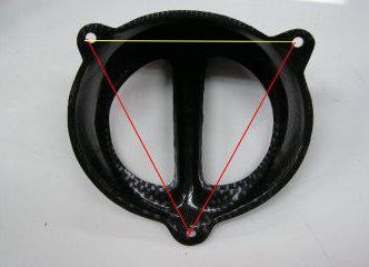 General-Purpose Fan Cover Type 1 (Blue Plated) Isosceles Triangle Hole Pitch