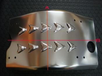 汎用リアフェンダー 汎用エンジンドガード (310mm*200mm)