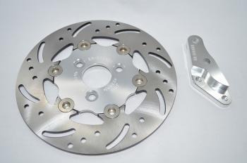 Big Rotor 220mm & Support Set (Grand Axis/5FA1 Type) Silver
