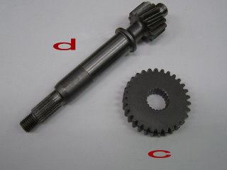 Final Gear Kit, Primary Side, 34/12, Dio Series