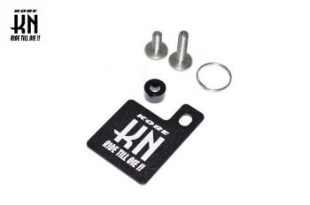 自賠責ステッカープレート \U0026 KNキーホルダー (ブラック)