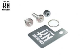 自賠責ステッカープレート \U0026 KNキーホルダー (ガンメタ)