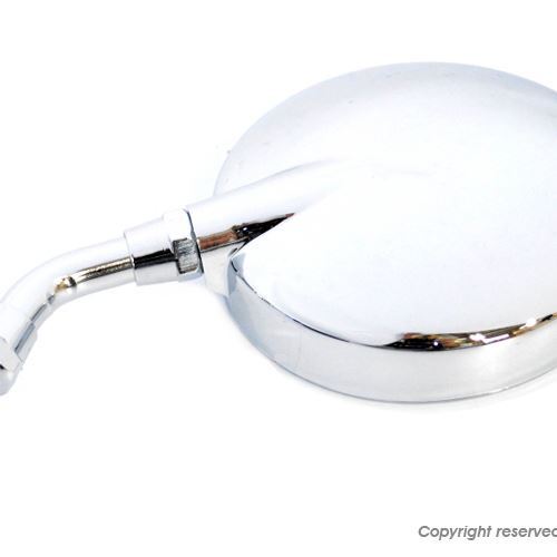 ミニ丸ミラー 正ネジ/径8mm メッキ 1本 左右対称タイプ