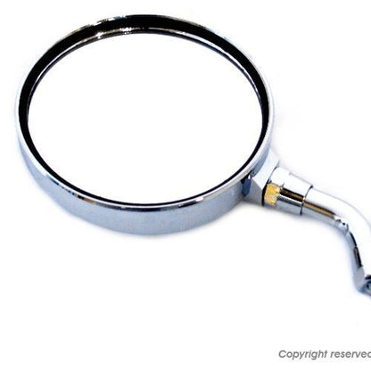 ミニ丸ミラー 逆ネジ/径8mm メッキ 1本 左右対称タイプ