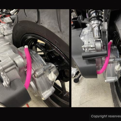 ミッションブリーザーホースKIT レッド グリファス/BWS/NMAX/X FORCE