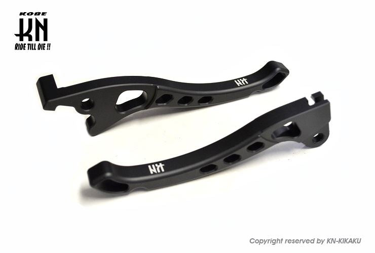 KNカラーレバー3 マットブラック アドレスV125 左右セット バイク ハンドル パーツ