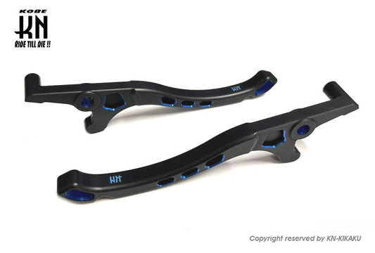 デュアルカラーブレーキレバー マットブラック/ブルー シグナスグリファスABS/X FORCE/AUGUR バイク