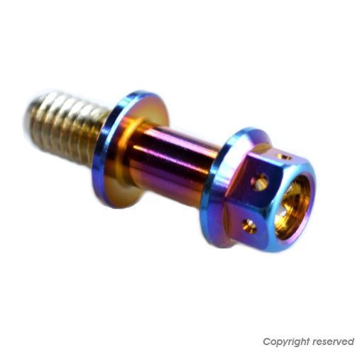 ステンレスセンタースタンドスプリングボルト ヒートチタンルック