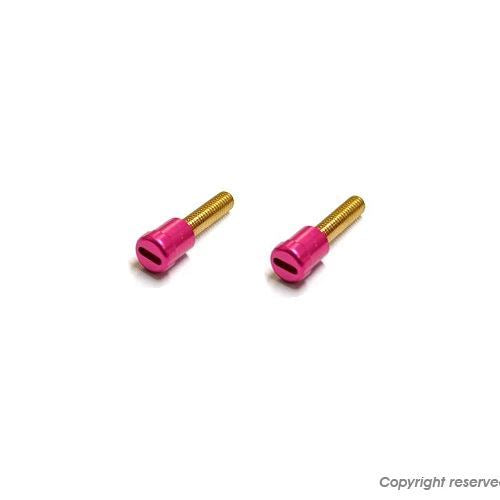 Aluminum CNC Floating Cover Screws for Big Carburetors - Pink