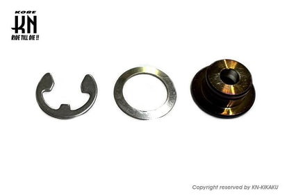 ディスクローターピン2/クリップセット ステンレス チタンカラー バイク