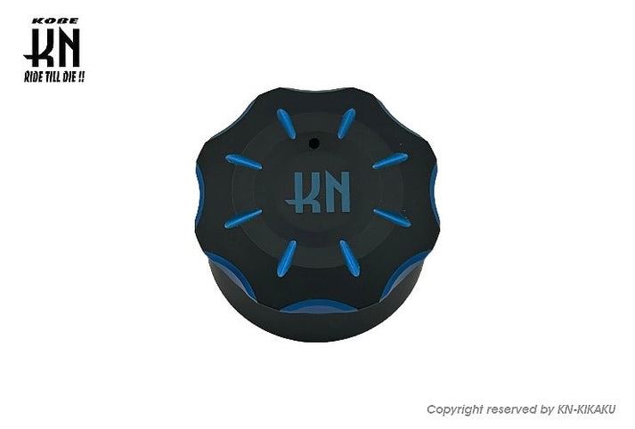 Billet Dual Oil Tank Cap Blue