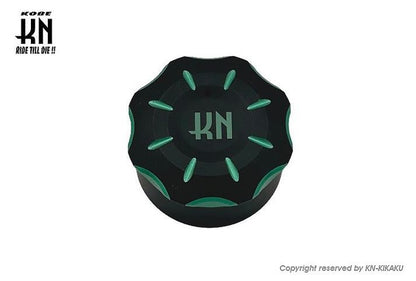 Billet Dual Oil Tank Cap Green